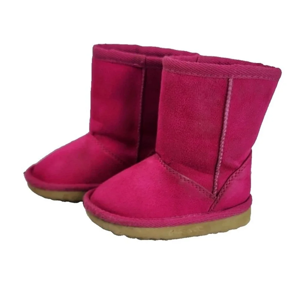 The Childrens Place Kids Toddler Girls‎ Pink Suede Winter Boots Size 4